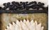 Picture of Chinese 3 panel screen with carved stones