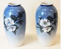 Picture of Pair of Royal Copenhagen floral vases