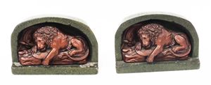 Picture of Lion of Lucerne Swiss bookends