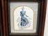 Picture of Pair of Victorian prints in solid wood mahogany frames