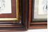 Picture of Pair of Victorian prints in solid wood mahogany frames