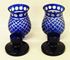 Picture of Pair of Bohemian crystal candlesticks