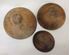 Picture of Lot of 3 antique graduated wooden bowls