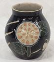 Picture of Nice Glazed pottery vase with enamel 7 1/2" tall, 7" diameter