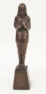 Picture of "Maternity" bronze sculpture, attributed to Avard Fairbanks  (1897 - 1987), 10" tall  