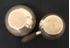 Picture of Gorham sterling silver Art Deco coffee maker and sugar bowl.