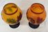 Picture of Pair of etched glass Galle style vases