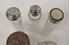 Picture of Lot of 5 antique bottles with lids