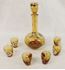 Picture of Italian Venetian glass decanter with 6 glasses