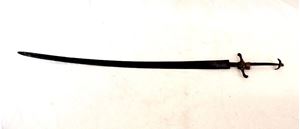 Picture of Indo-Persian Islamic sword with engraved blade