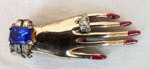 Picture of Coro Craft Adolph Katz Friendship Hands Sterling Pin