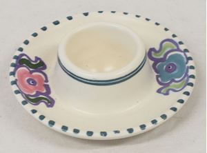 Picture of Honiton Pottery artist signed candlestick