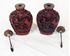 Picture of Pair of Chinese cinnabar perfume / snuff bottles