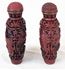 Picture of Pair of Chinese cinnabar perfume / snuff bottles