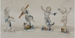 Picture of Set of 4 porcelain German Cherubs