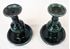Picture of Pair of Chinese pottery glazed candlesticks