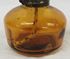 Picture of Pair of amber glass oil lamps