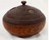 Picture of Early wooden carved trinket box 3 1/2" tall, 5 1/2" diameter