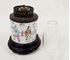 Picture of Chinese oil lamp 8 1/4" tall, 4" diameter. Very nice old chinese porcelain brush pot 