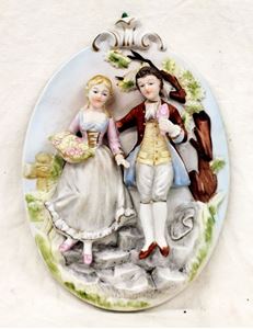 Picture of Pair of Capodimonte wall plaques