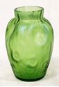 Picture of Bohemian Loetz green glass  vase