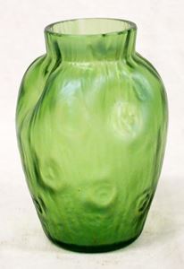 Picture of Bohemian Loetz green glass  vase